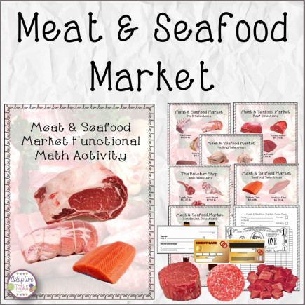 Meat and Seafood Market Functional Math Activity